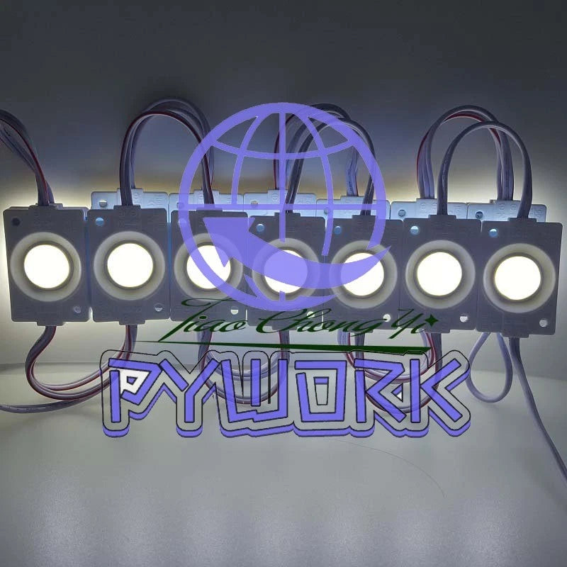 2.4W injection COB LED Module light,DC 12V advertising Green