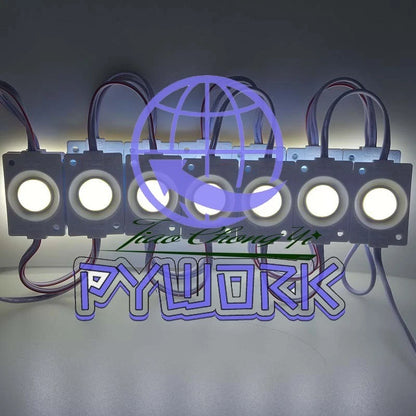 2.4W injection COB LED Module light,DC 12V advertising Green