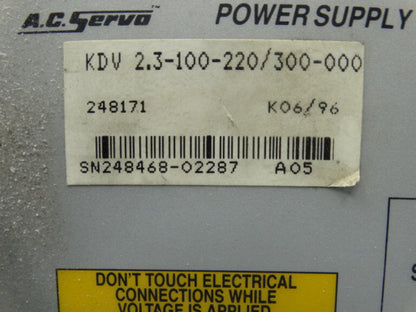 Bosch KDV2.3-100-220/300-000 Power Supply | Efficient Professional Power Solution - BOSCH
