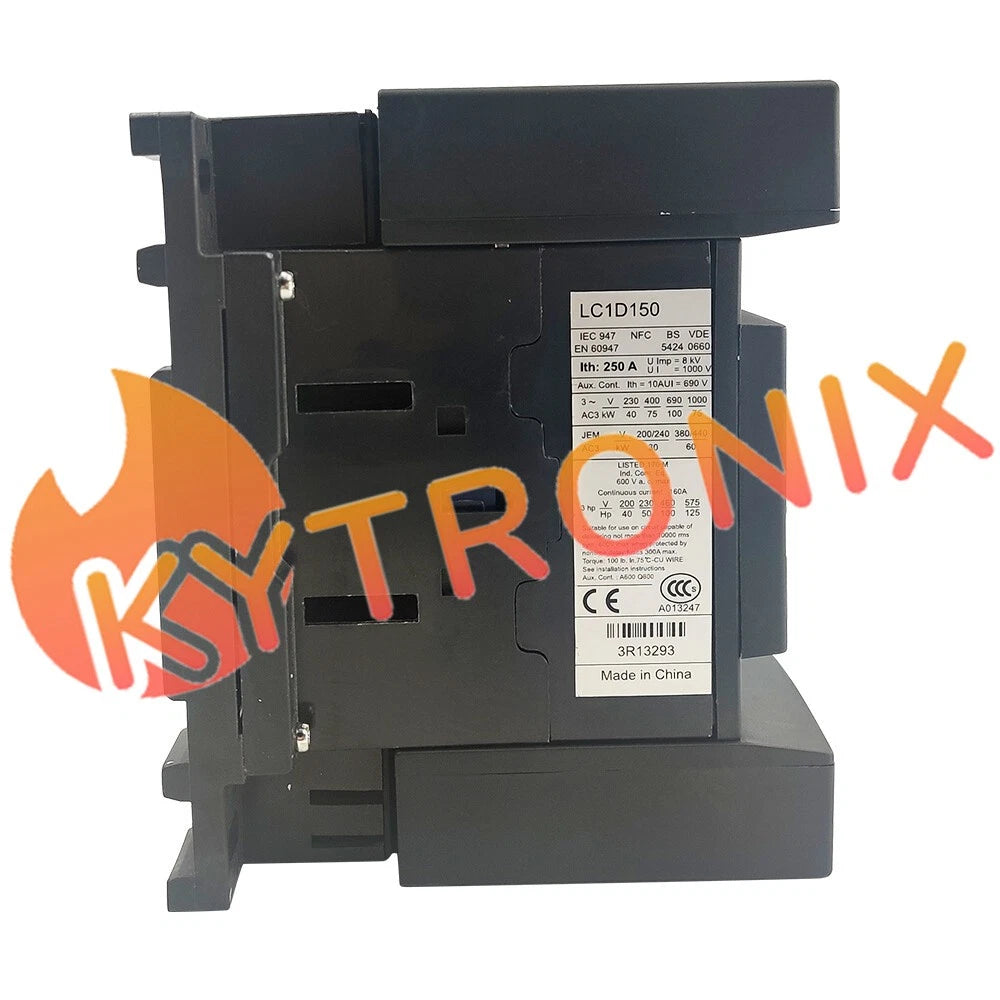 AC Contactor 120V coil replace Deca Schneider Contactor LC1D150G7 3P 150A