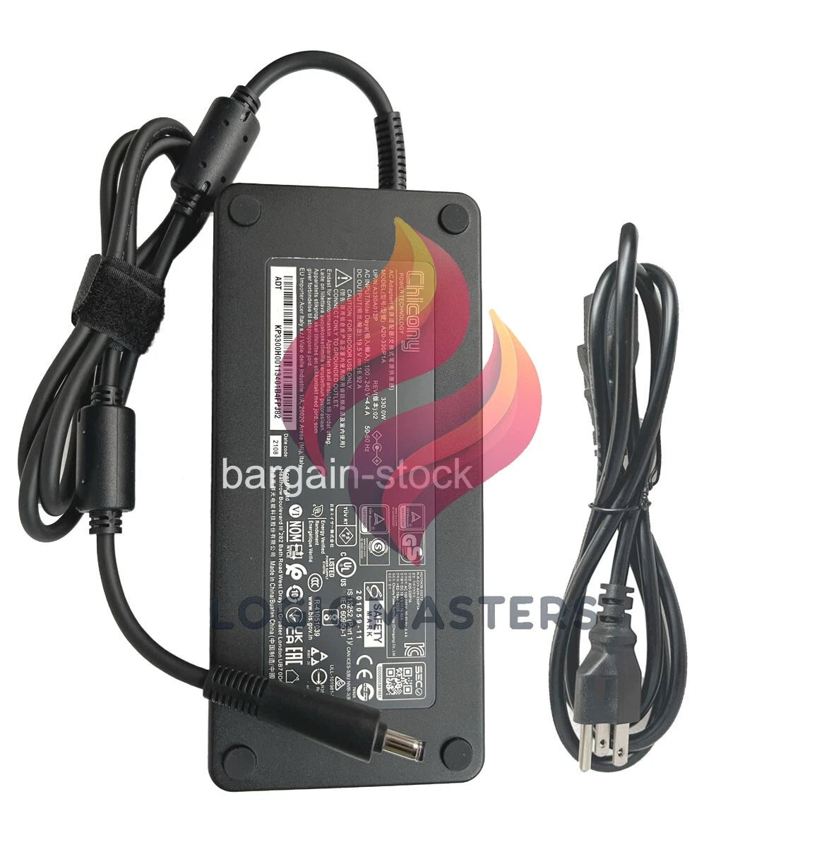Chicony 19.5V 16.92A 330W AC Adapter Charger For Acer Nitro 17 AN17-51-71ER
