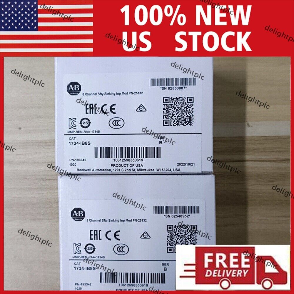 2022 NEW AB 1734-IB8S 1734IB8S SER B Digital Safety Input Module US Fast ship AB