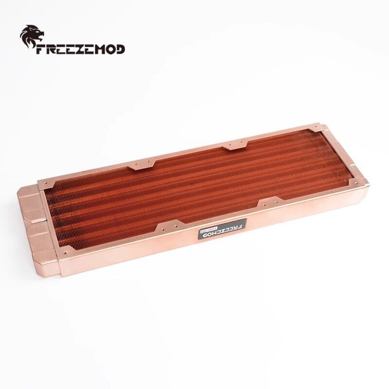 new 360mm Radiator All-red Copper Computer Water Cooling Row 7mm G1/4*2