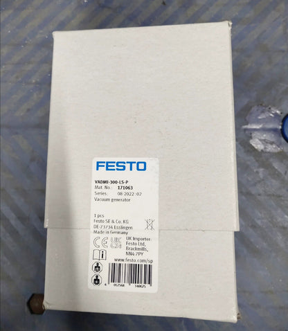 Festo VADMI-300-LS-P 171063 Vacuum Generator Free Ship