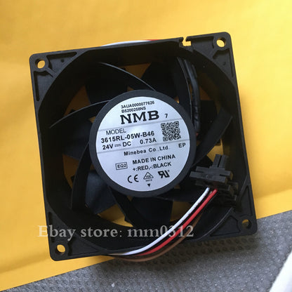 1pcs NMB 3615RL-05W-B46 24V 0.73A 9038 90mm 4wire Cooling Fan