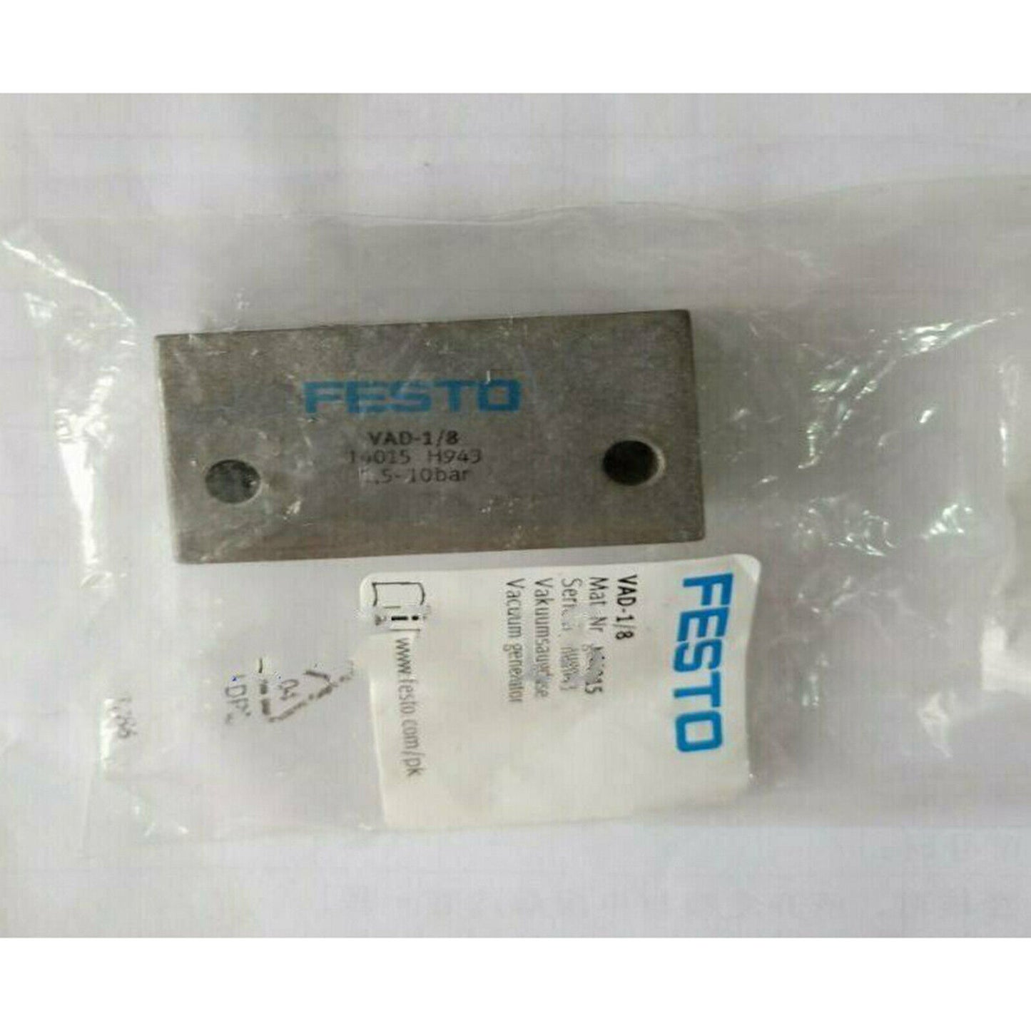 FESTO Vacuum Generator VAD-1/8 - FESTO