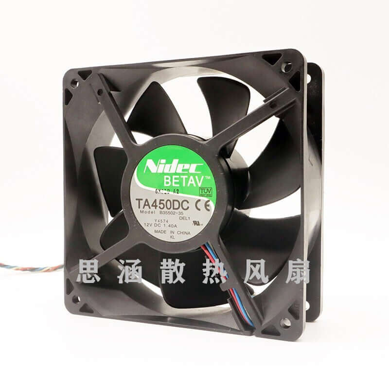 new NIDEC TA450DC B35502-35 12V 1.4A 12038 12CM violent case fan