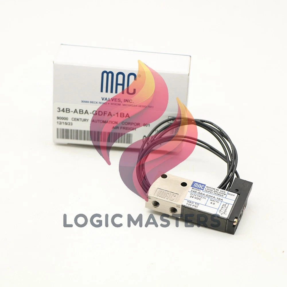 MAC 34B-ABA-GDFA-1BA Solenoid Valve 24VDC 1pcs