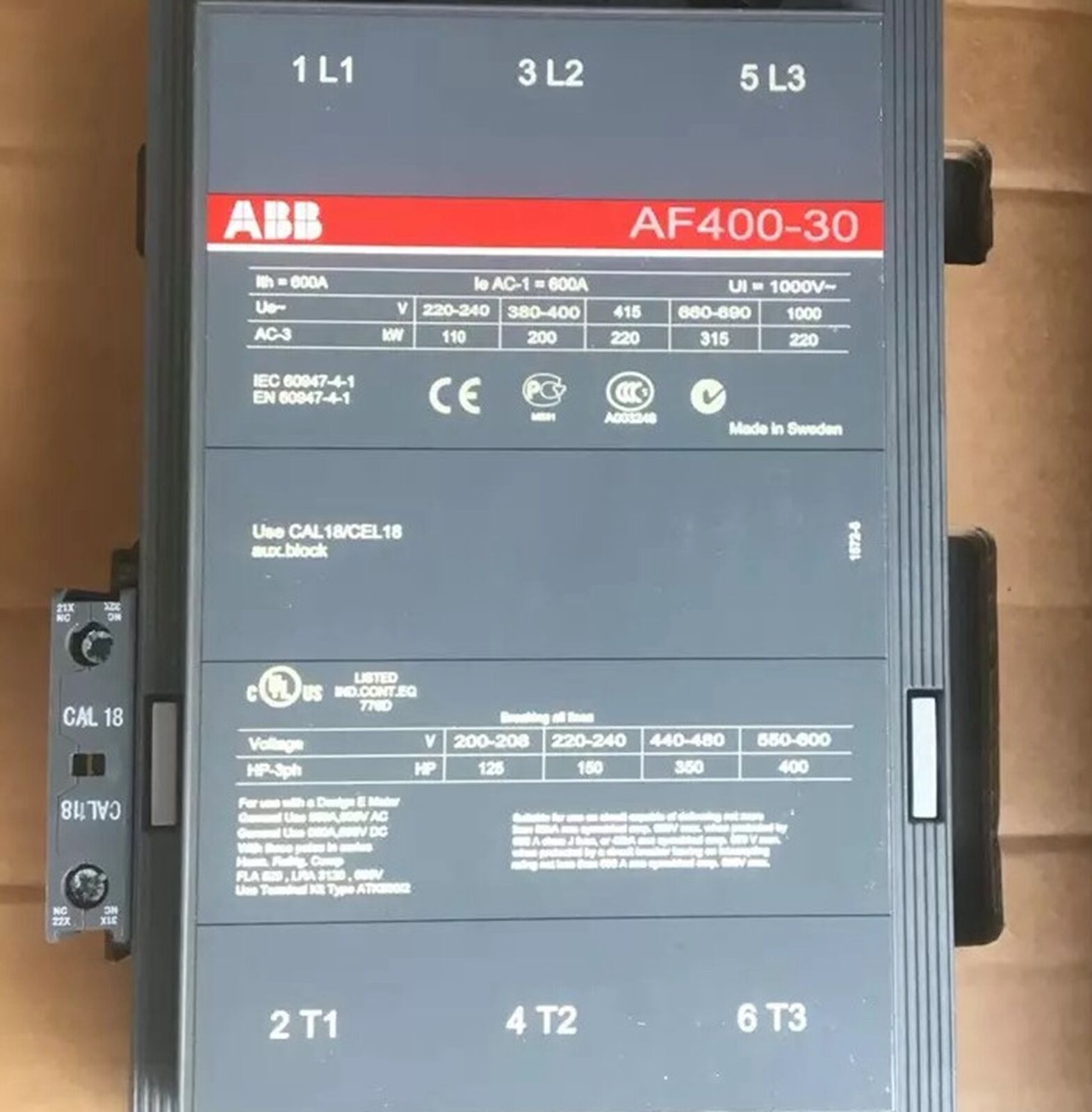 ABB AF400-30-11 Contactors - High-Quality industrial contacts - ABB