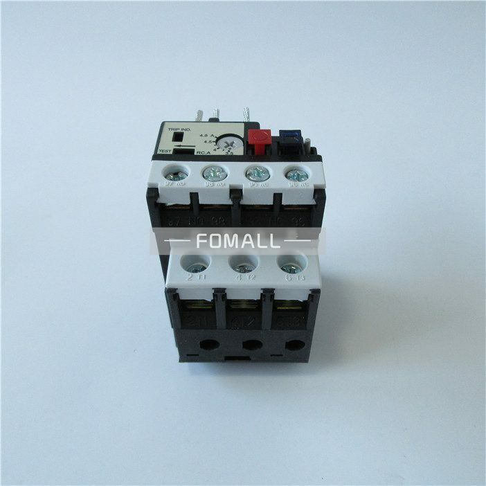 new 1Pcs For TECO thermal overload protector thermal relay RHU-10/4.8K1 (3.5-4.8A) TECO