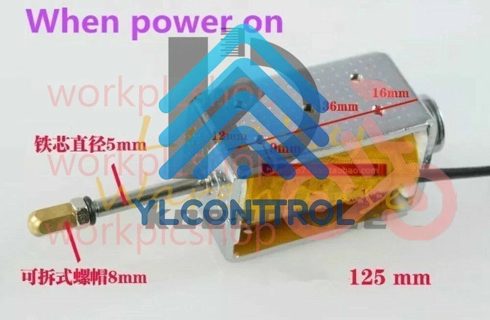 Long-Stroke Large Solenoid Electromagnetic Push-Pull Actuator 35mm 12V 24V 220V~