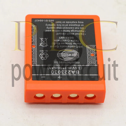 1PCS HBC Remote Control Battery BA223030 3.6V 2.1Ah Crane