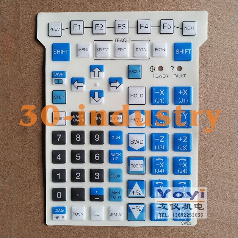 Membrane Keypad for FANUC SWE2 Teach Pendant A05B-2518-C204 - FANUC