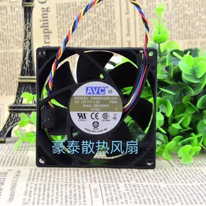 AVC DA09232B12H 9032 DC12V 1.0A 4-Wire Server Cooling Fan