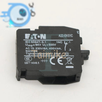 1PC EATON MOELLER A22-EK01C Contact A22EK01C