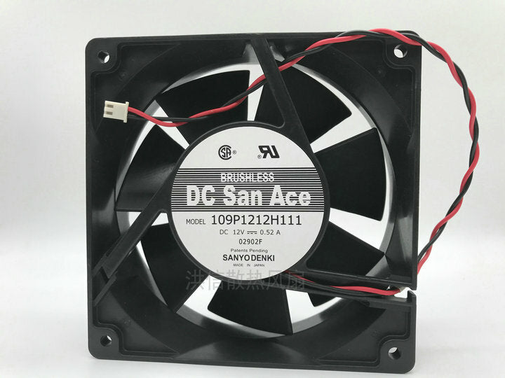 SANYO 109P1212H111 DC12V 0.52A 12038 120*38MM 2-wire cooling fan
