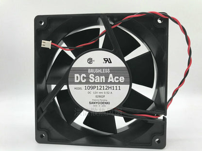 SANYO 109P1212H111 DC12V 0.52A 12038 120*38MM 2-wire cooling fan