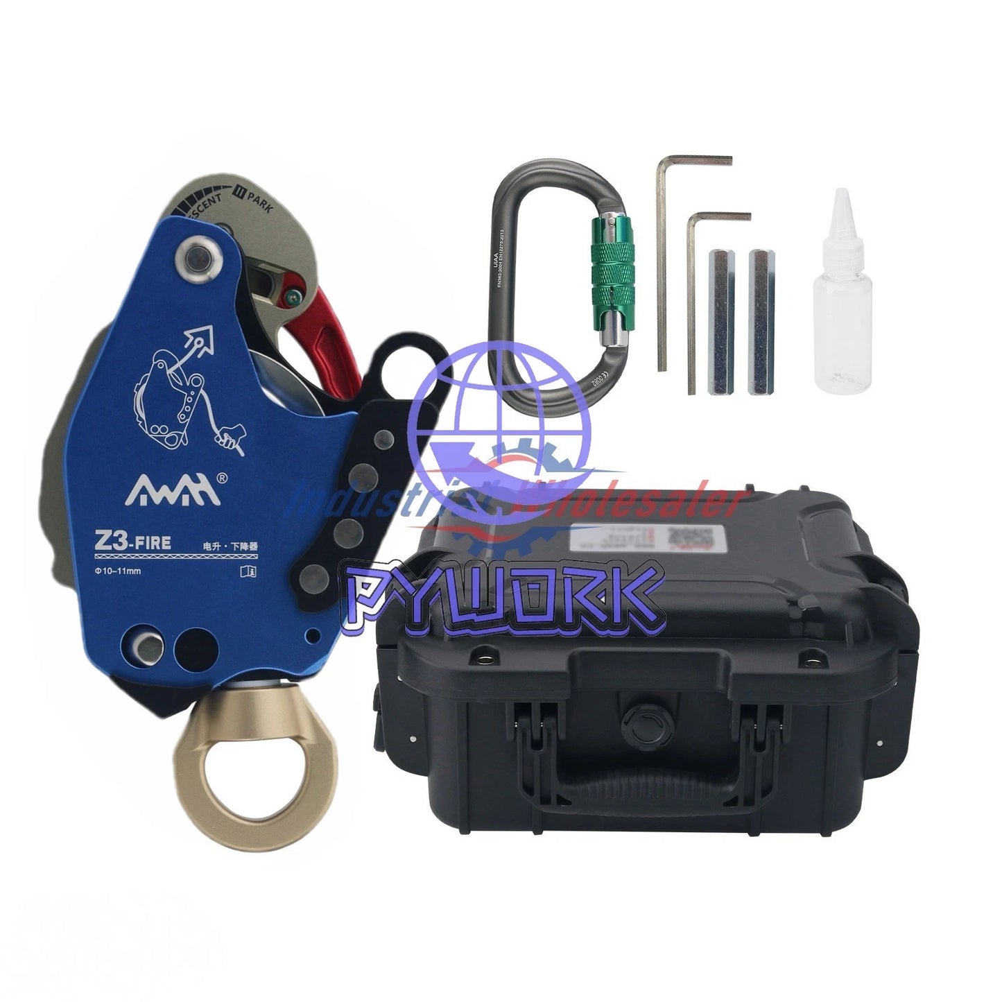 1PC Z3-FIRE Ascent Descent 30kg-285kg Wokring Load With a box