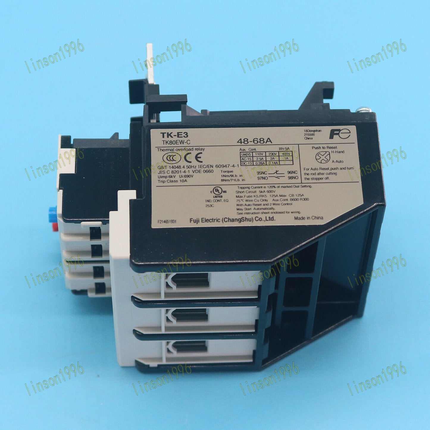 1-PC FUJI Thermal Overload Relay TK-E3 Fast Ship 48-68A - FUJI