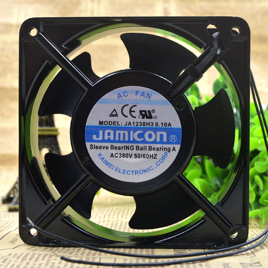 JAMICON JA1238H3 Aluminum frame cooling fan AC380V 0.1A 120*120*38mm 2wire