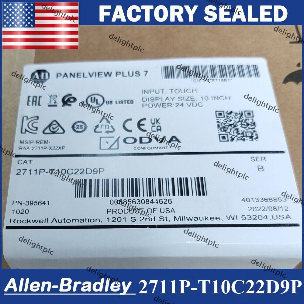 PanelView Plus 7 Factory Sealed 2711P-T10C22D9P 7K 10K 10U 22U 7 Display Terminal 1080p 1440p 2160p 4K 8K 16K 32K 48K 72K 108K 144K 216K 432K 864K - PANELVIEW