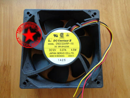 1pcs  SERVO CNDC12X4RP-110 12038 12v 0.37A 4.5W 12CM 3-wire cooling fan
