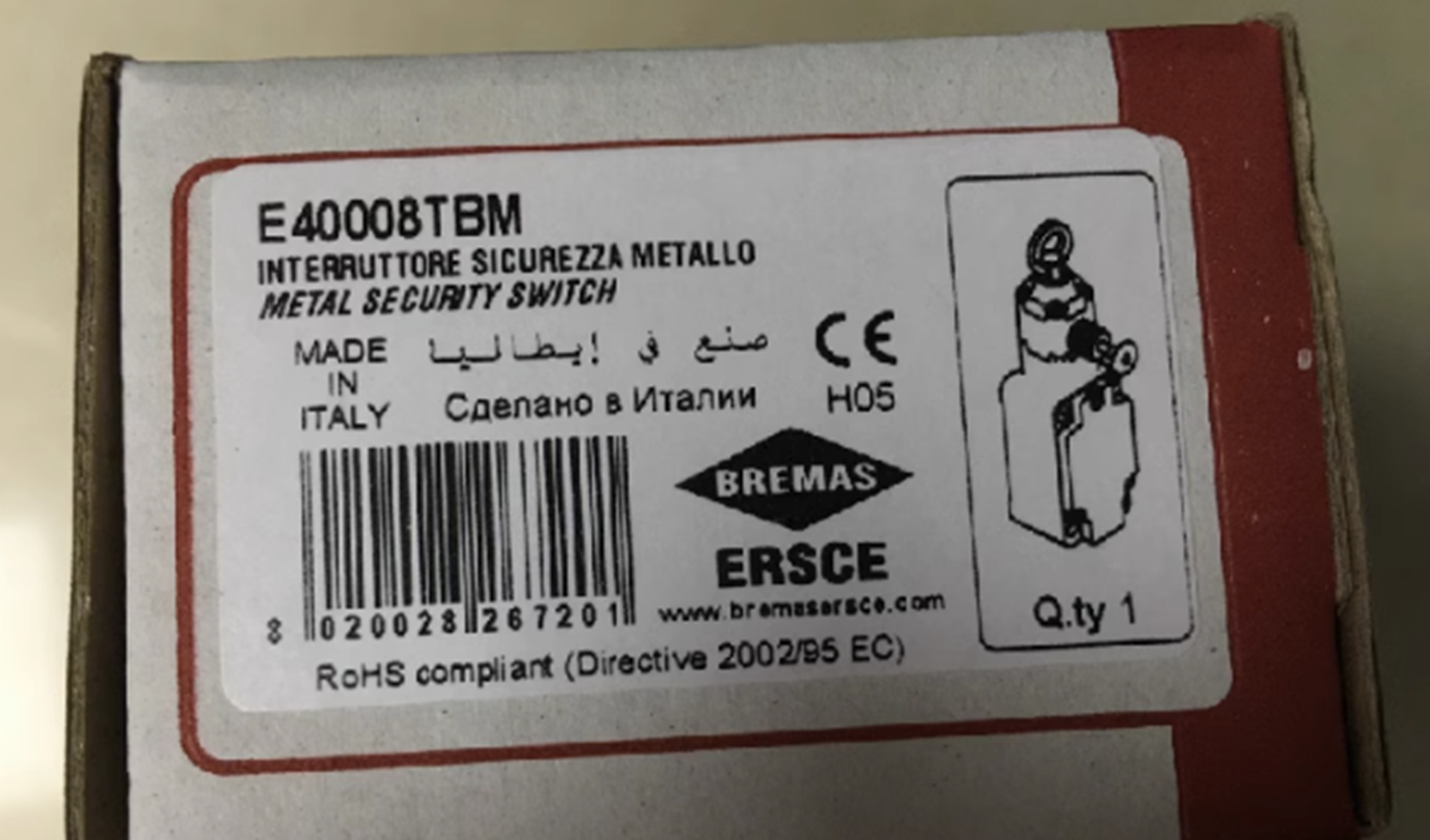 ERSCE E400-08 Pull Wire Limit Switch - ERSCE