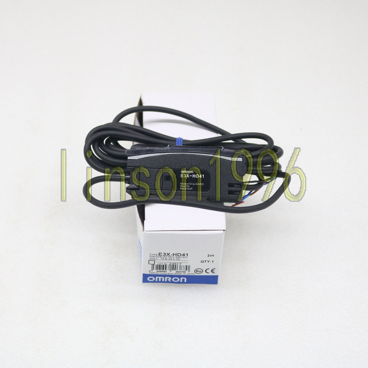 Omron E3X-HD41 Photoelectric Switch 2m Set - OMRON