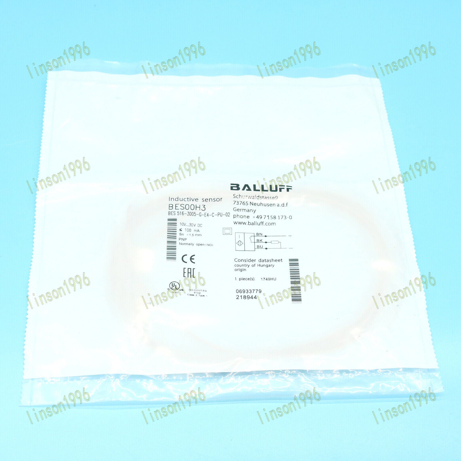 1PC BALLUFF Proximity Switch BES 516-3005-G-E4-C-PU-02 - BALLUFF