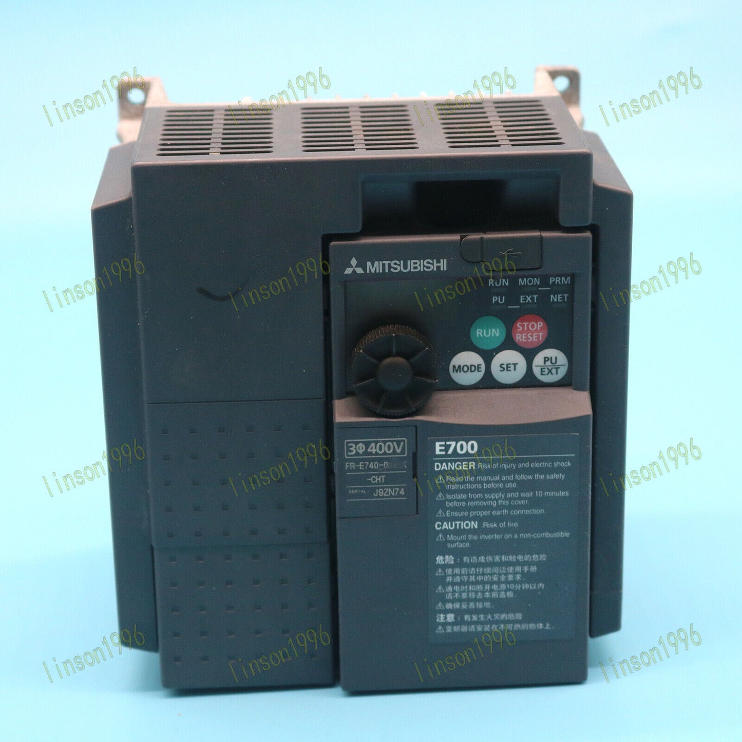 Mitsubishi Frequency Converter used ONE FR-E740-0.4K-CHT - MITSUBISHI