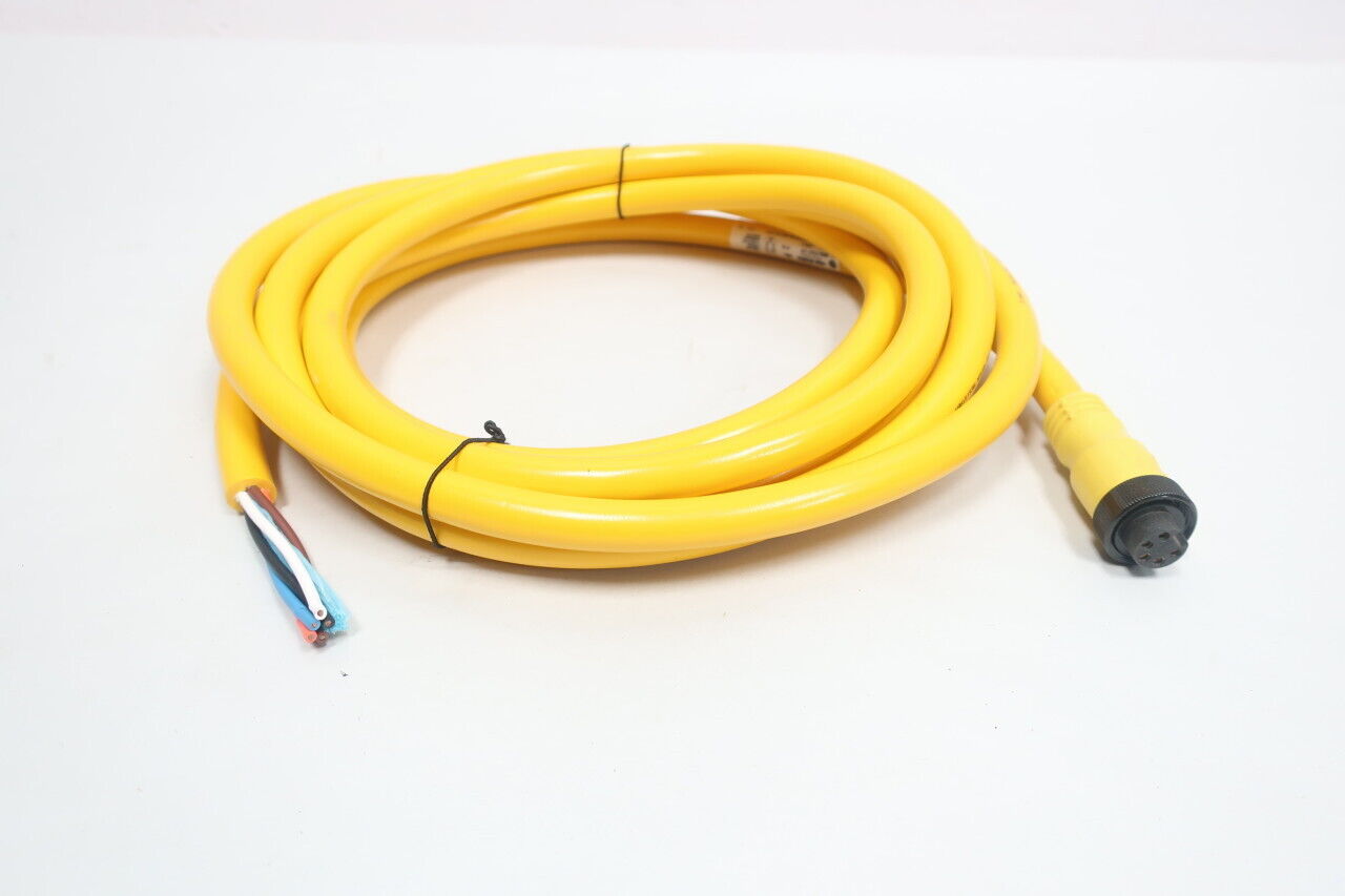 Allen Bradley 889N-F5AF-12F 5P Mini Straight QD Cordset 12ft 600V AC - ALLEN BRADLEY