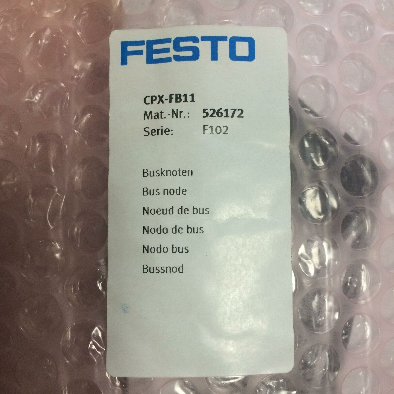 FESTO Bus Node Controller CPX-FB11 526172 - FESTO