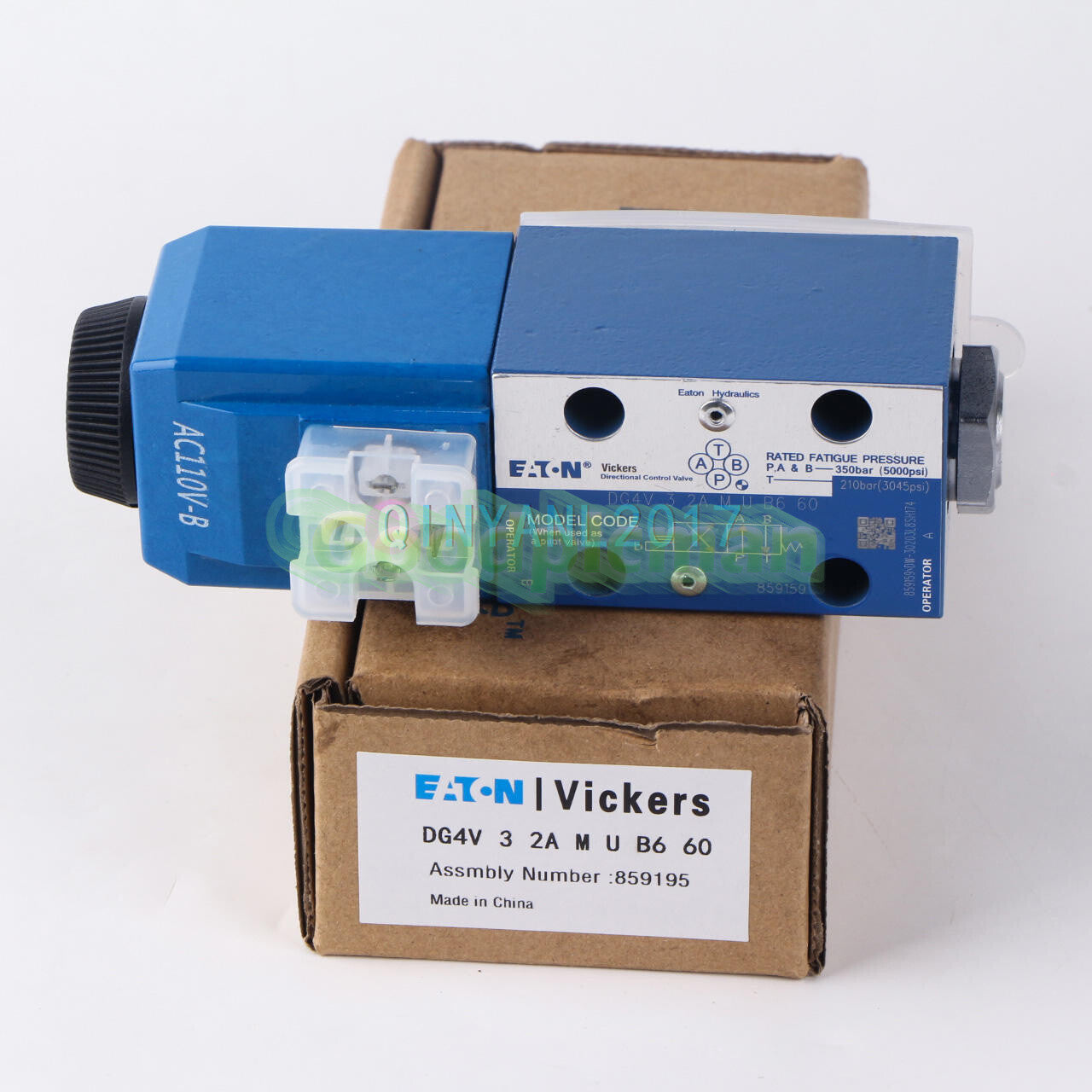 1PC EATON VICKERS DG4V-3-2A-M-U-B6-60 (DG4V 3 2A M U B6 60) Solenoid Valve
