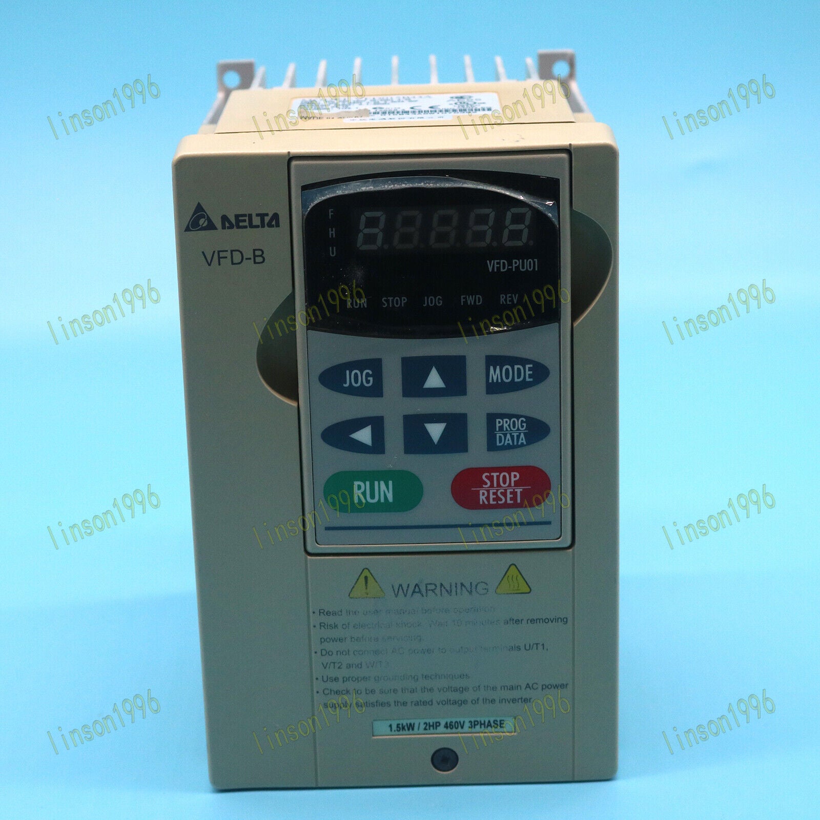 Delta VFD015B43A 380V 1.5KW Inverter - DELTA