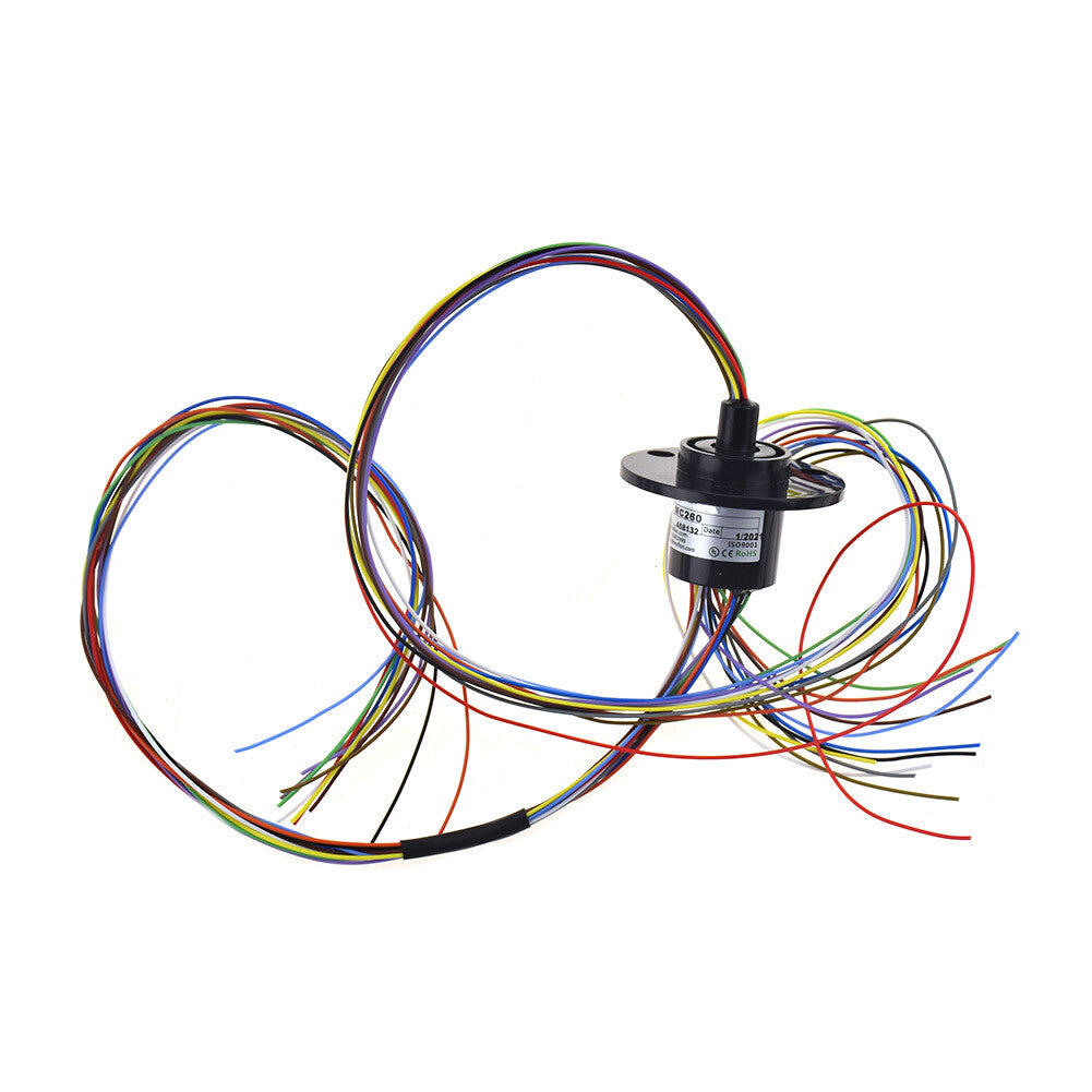 High Current Conductive Slip Ring Electric Rotary Joint 2-12 Wires 2A-60A