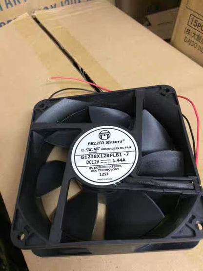 1PCS G1238X12BPLB1-7 12038 DC12V 1.44A 2-Wire Inverter Cooling Fan