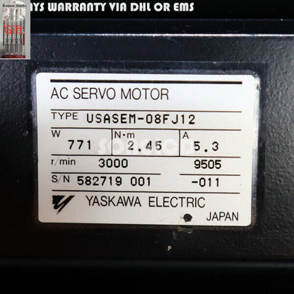 yaskawa ac servo motor usasem-08fj12d - YASKAWA