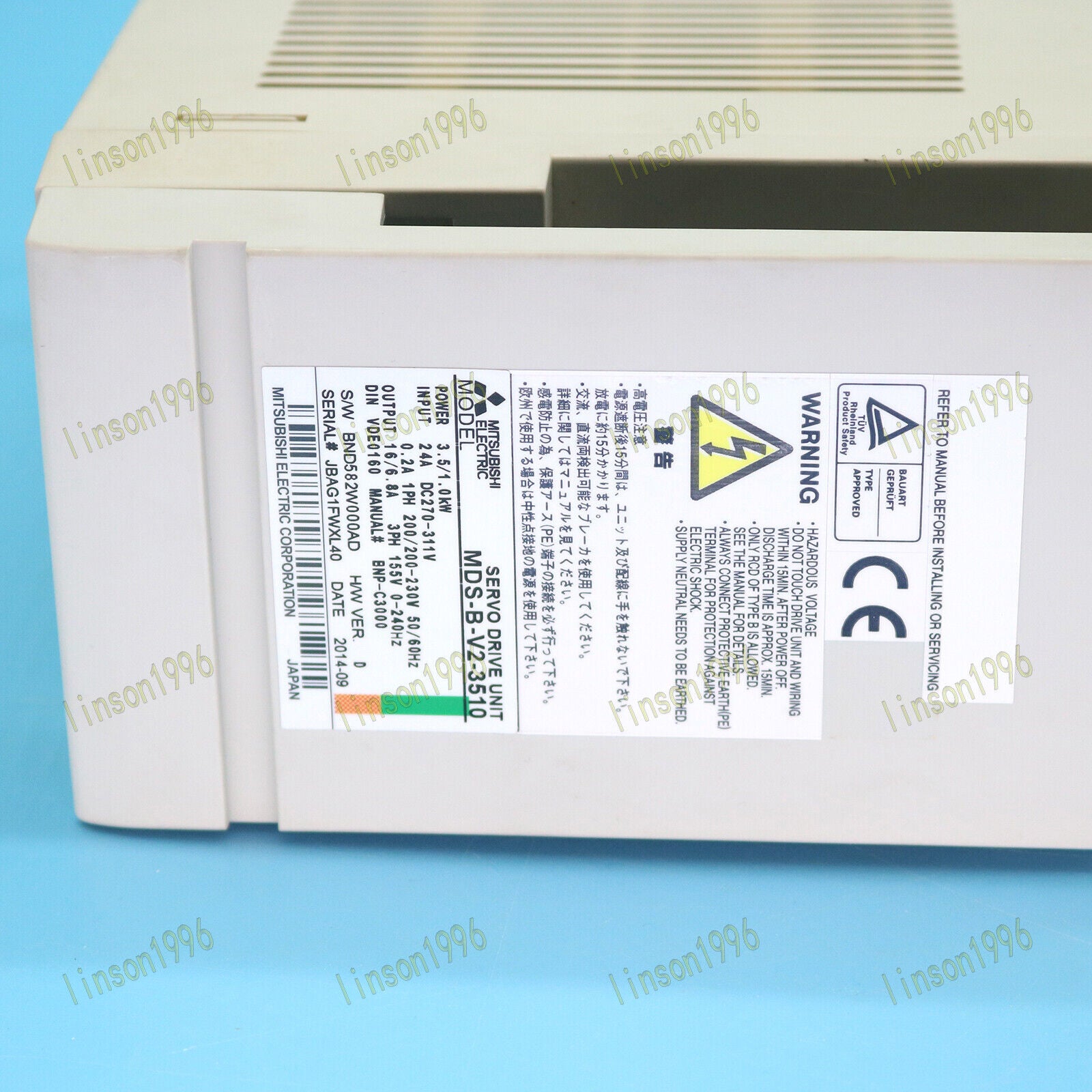 Mitsubishi MDS-B-V2-3510 Servo Motor Drive Fast Ship - MITSUBISHI