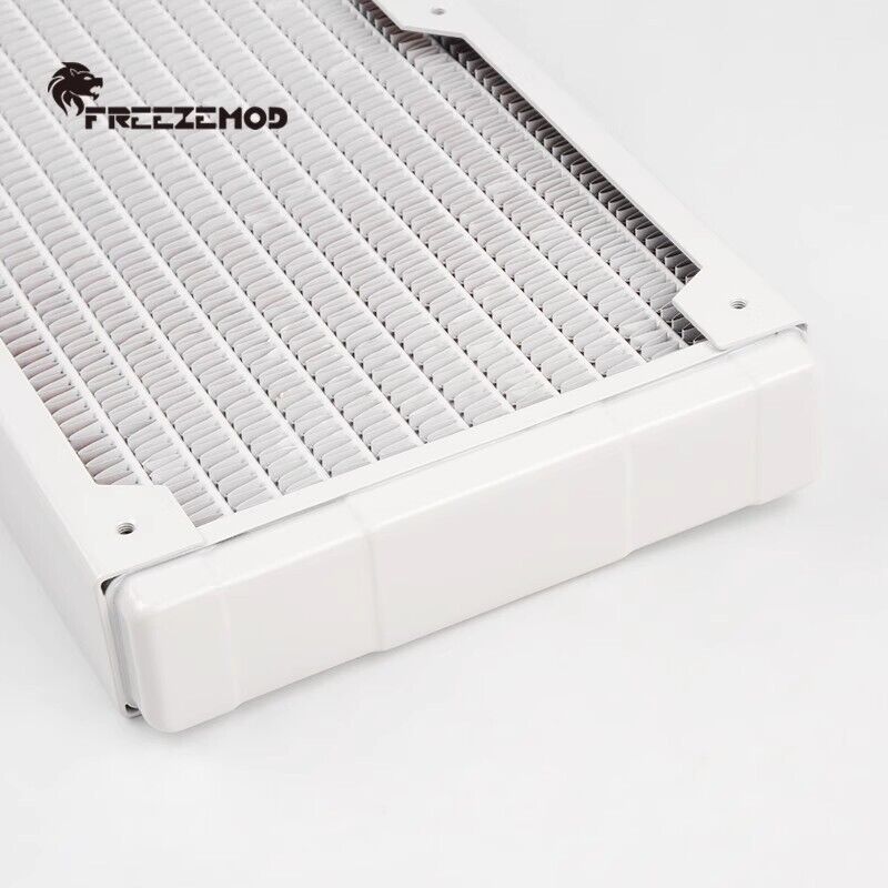 new 360mm Computer Water-cooled Copper Radiator Row 14 Flat Tubes  white