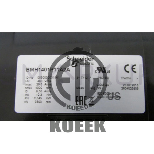 & Tested SCHNEIDER BMH1401P11A2A Servo Motor