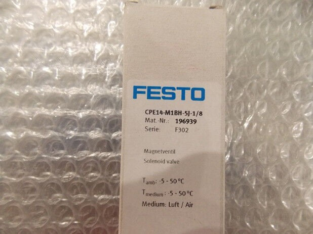 1PC Festo CPE14-M1BH-5J-1/8 196939 Solenoid Valve