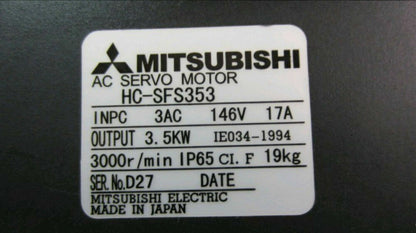 new 1PC MITSUBISHI HC-SFS353 AC SERVO MOTOR HCSFS353 IN BOX PING - MITSUBISHI