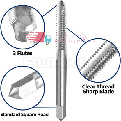 9/64"-36 UN Thread Tap Right Hand, HSS 9/64 x 36 UN Straight Fluted Tap