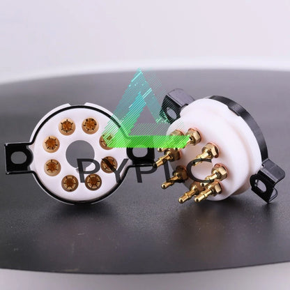 2PCS EIZZ 8PIN Tube Socket Valve Base For EL34 5AR4 6550 6V6 6SN7 KT88 HIFI