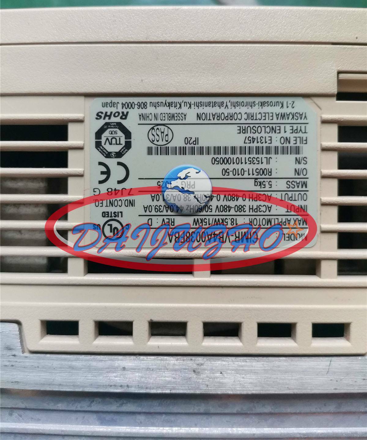 Used 1Pc Yaskawa Inverter CIMR-VB4A0038FBA Tested - YASKAWA