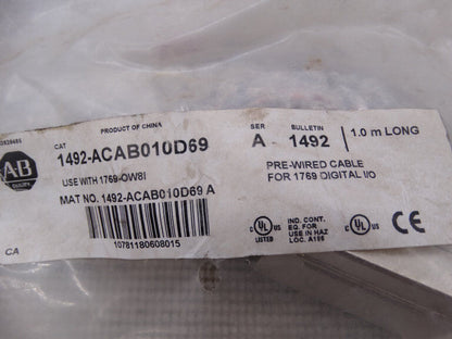 ALLEN BRADLEY 1492-ACAB010D69 SERIES A CABLE - ALLEN BRADLEY