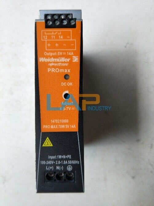 Weidmiller PRO MAX Power Module 70W 5V 14A - Model 1478210000 - WEIDMILLER