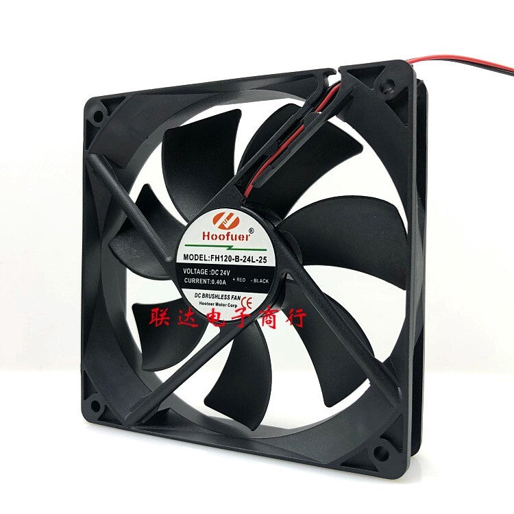 Hoofuer FH120-B-24L-25 24V 0.40A 12CM 12025 axial flow fan cooling fan