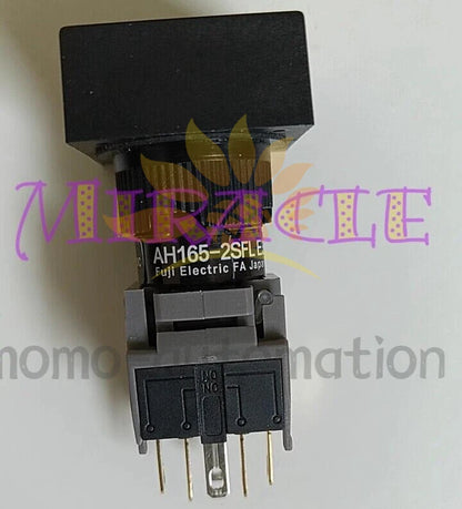 1PC FOR Fuji illuminated button AH165-2SFL E3 green