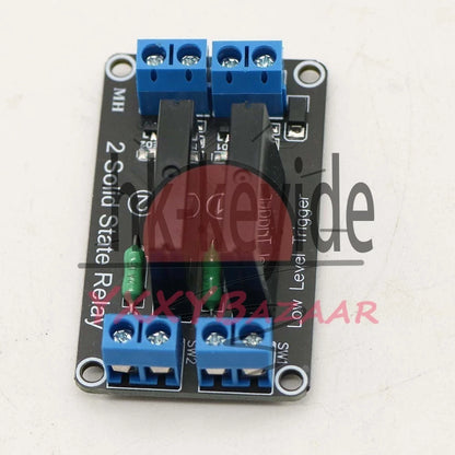 2 Channel SSR G3MB-202P Solid State Relay Module with Resistive Fuse 5V
